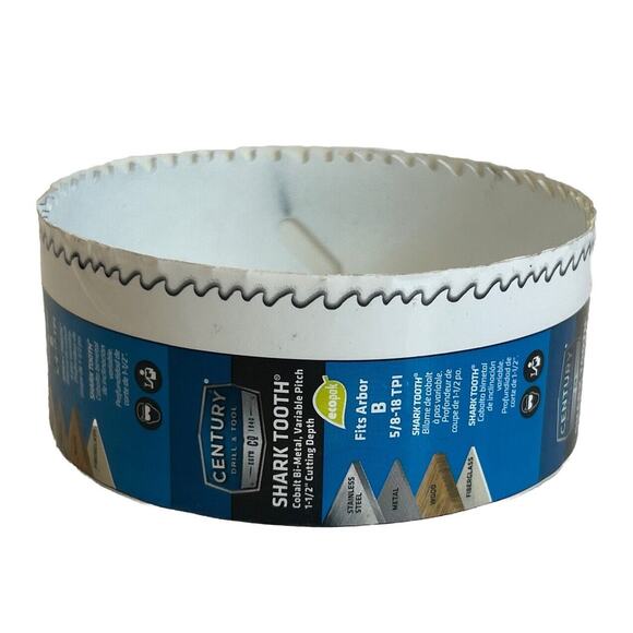 CENTURY DRILL & TOOL  4-1/8" Cobalt Bi-Metal Shark Tooth Hole Saw 05066 - Picture 3 of 4